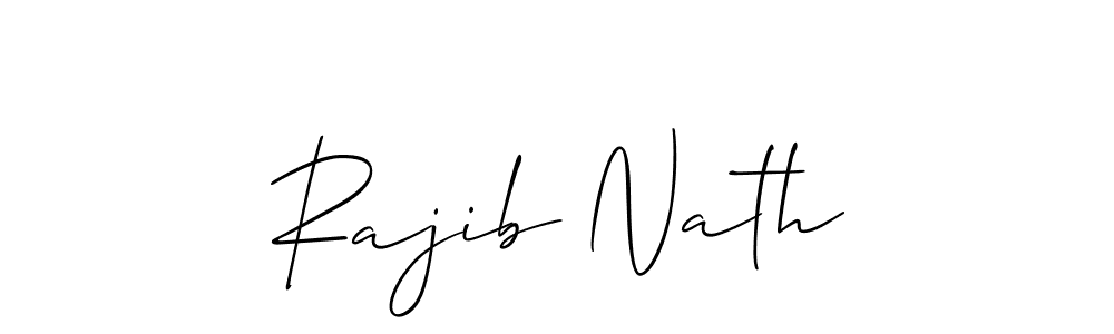 How to make Rajib Nath signature? Allison_Script is a professional autograph style. Create handwritten signature for Rajib Nath name. Rajib Nath signature style 2 images and pictures png