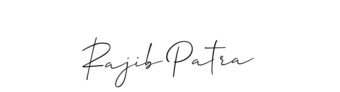 Also You can easily find your signature by using the search form. We will create Rajib Patra name handwritten signature images for you free of cost using Allison_Script sign style. Rajib Patra signature style 2 images and pictures png