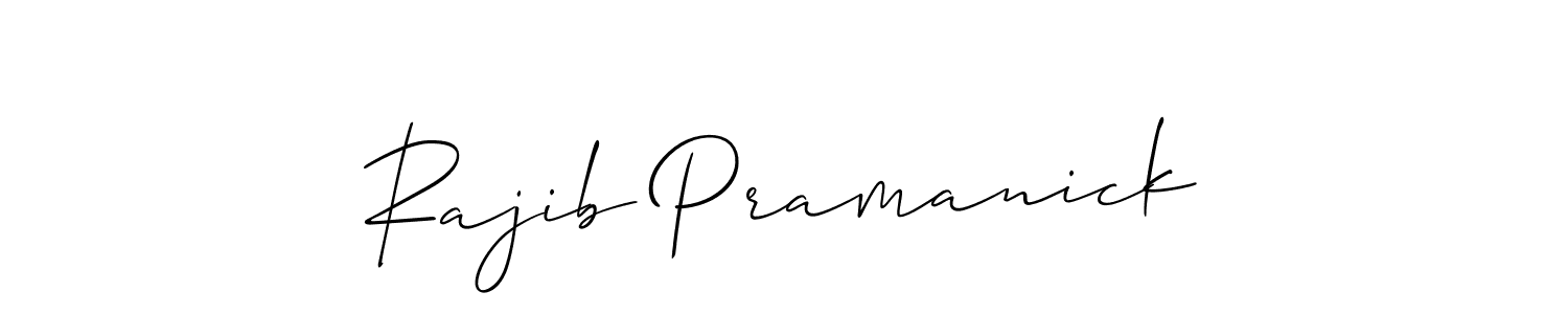 Create a beautiful signature design for name Rajib Pramanick. With this signature (Allison_Script) fonts, you can make a handwritten signature for free. Rajib Pramanick signature style 2 images and pictures png