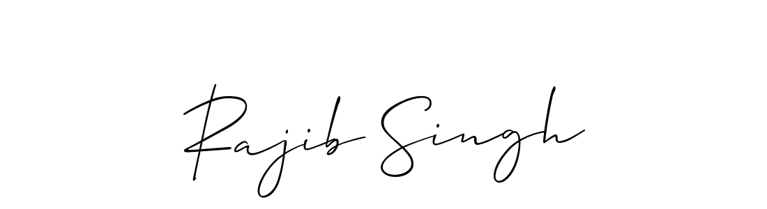 Design your own signature with our free online signature maker. With this signature software, you can create a handwritten (Allison_Script) signature for name Rajib Singh. Rajib Singh signature style 2 images and pictures png