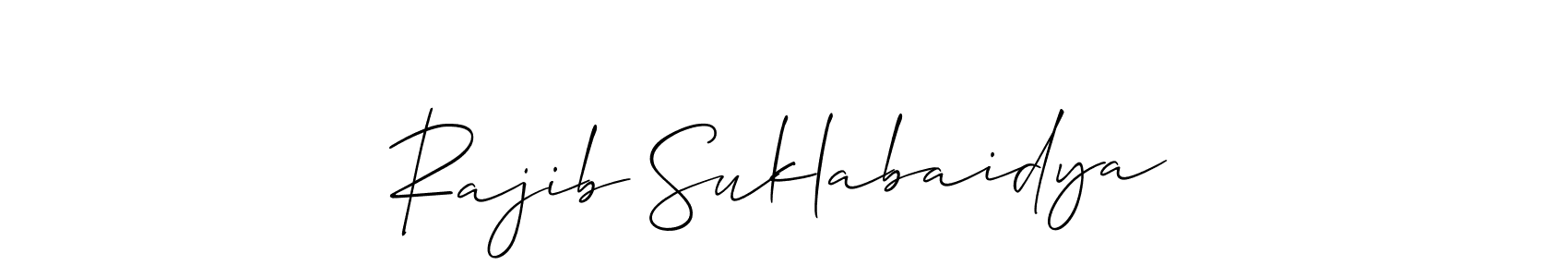 Similarly Allison_Script is the best handwritten signature design. Signature creator online .You can use it as an online autograph creator for name Rajib Suklabaidya. Rajib Suklabaidya signature style 2 images and pictures png