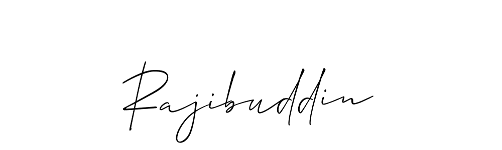 Design your own signature with our free online signature maker. With this signature software, you can create a handwritten (Allison_Script) signature for name Rajibuddin. Rajibuddin signature style 2 images and pictures png