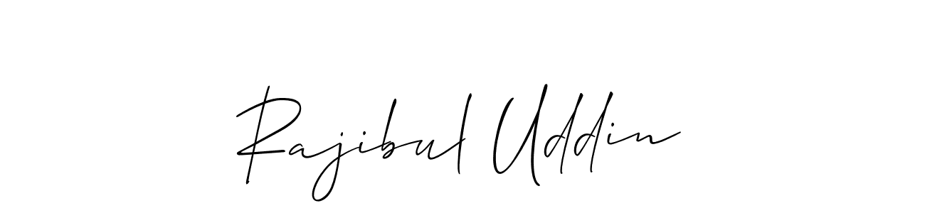 You should practise on your own different ways (Allison_Script) to write your name (Rajibul Uddin) in signature. don't let someone else do it for you. Rajibul Uddin signature style 2 images and pictures png