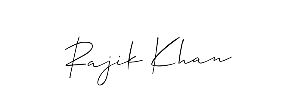 You can use this online signature creator to create a handwritten signature for the name Rajik Khan. This is the best online autograph maker. Rajik Khan signature style 2 images and pictures png