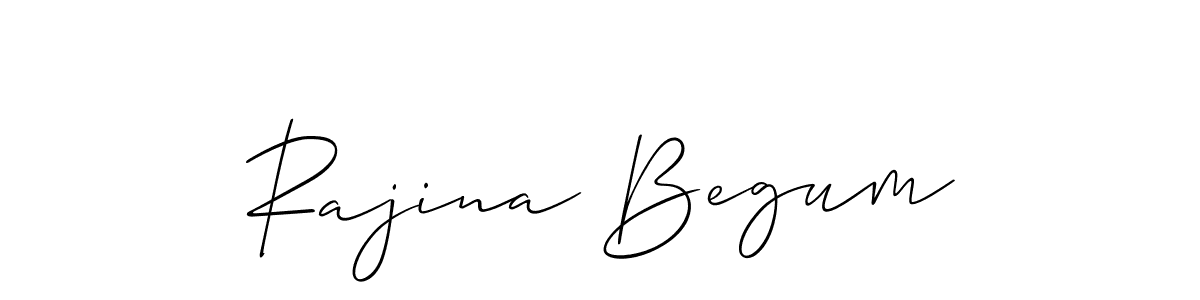Make a beautiful signature design for name Rajina Begum. With this signature (Allison_Script) style, you can create a handwritten signature for free. Rajina Begum signature style 2 images and pictures png
