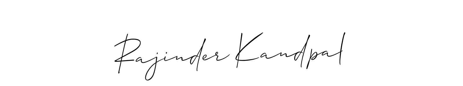 Here are the top 10 professional signature styles for the name Rajinder Kandpal. These are the best autograph styles you can use for your name. Rajinder Kandpal signature style 2 images and pictures png