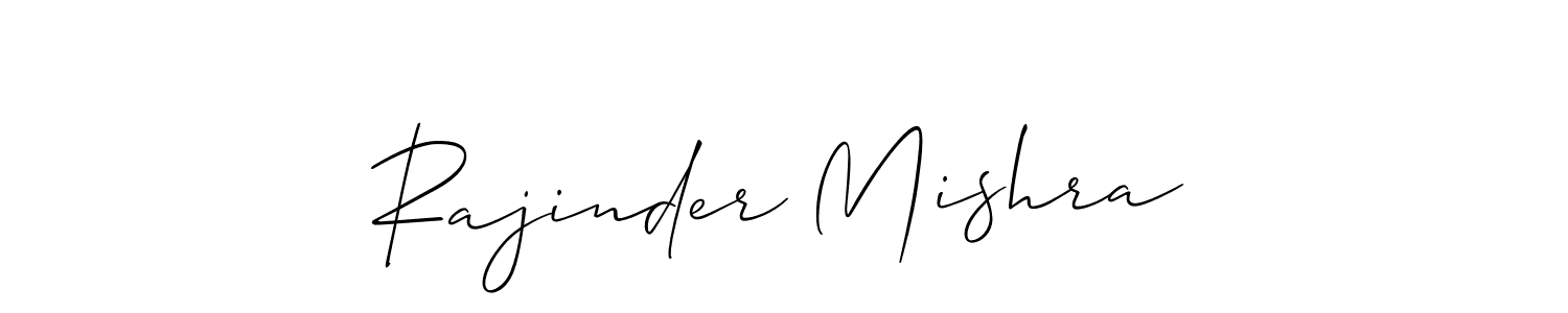 Also we have Rajinder Mishra name is the best signature style. Create professional handwritten signature collection using Allison_Script autograph style. Rajinder Mishra signature style 2 images and pictures png