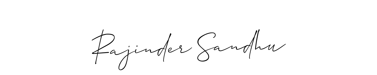This is the best signature style for the Rajinder Sandhu name. Also you like these signature font (Allison_Script). Mix name signature. Rajinder Sandhu signature style 2 images and pictures png