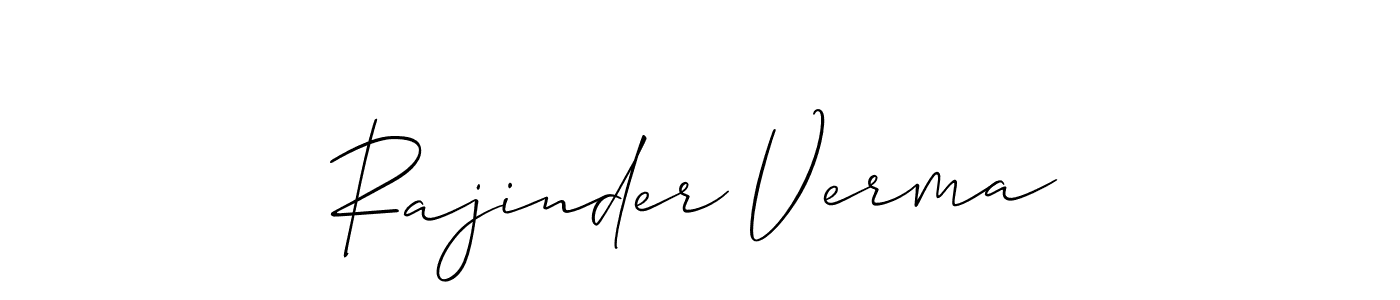 It looks lik you need a new signature style for name Rajinder Verma. Design unique handwritten (Allison_Script) signature with our free signature maker in just a few clicks. Rajinder Verma signature style 2 images and pictures png