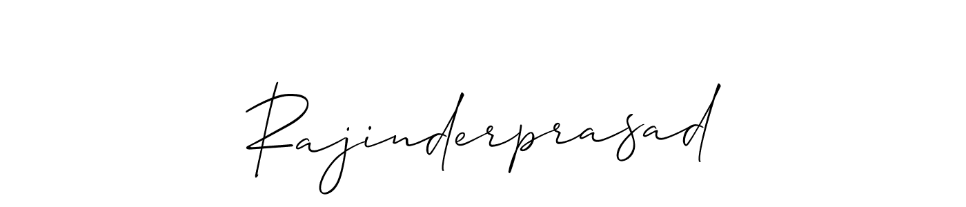 How to make Rajinderprasad name signature. Use Allison_Script style for creating short signs online. This is the latest handwritten sign. Rajinderprasad signature style 2 images and pictures png