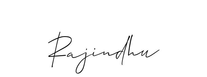 How to Draw Rajindhu signature style? Allison_Script is a latest design signature styles for name Rajindhu. Rajindhu signature style 2 images and pictures png
