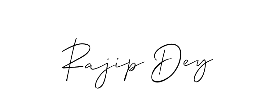 How to make Rajip Dey signature? Allison_Script is a professional autograph style. Create handwritten signature for Rajip Dey name. Rajip Dey signature style 2 images and pictures png