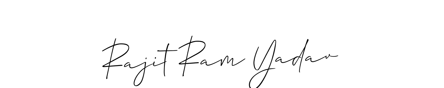 Rajit Ram Yadav stylish signature style. Best Handwritten Sign (Allison_Script) for my name. Handwritten Signature Collection Ideas for my name Rajit Ram Yadav. Rajit Ram Yadav signature style 2 images and pictures png