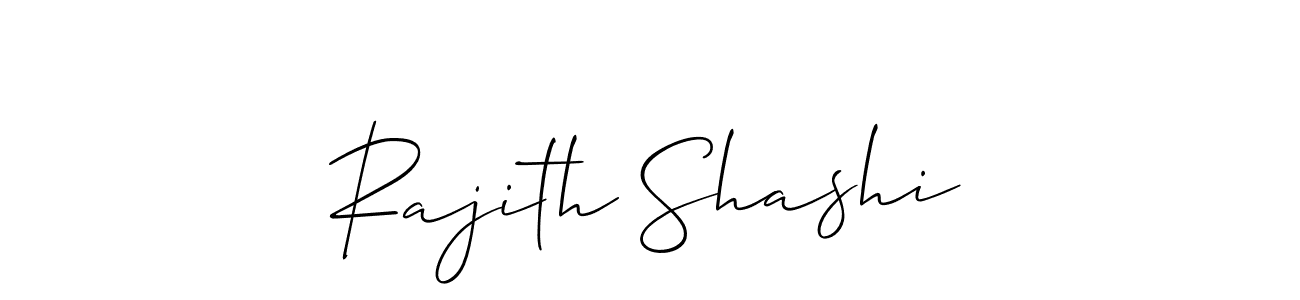 How to Draw Rajith Shashi signature style? Allison_Script is a latest design signature styles for name Rajith Shashi. Rajith Shashi signature style 2 images and pictures png