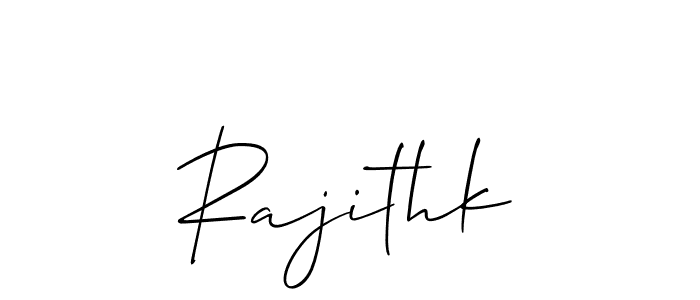 This is the best signature style for the Rajithk name. Also you like these signature font (Allison_Script). Mix name signature. Rajithk signature style 2 images and pictures png