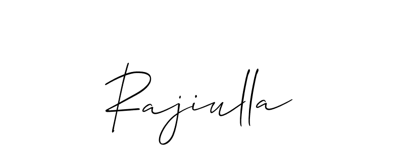 How to Draw Rajiulla signature style? Allison_Script is a latest design signature styles for name Rajiulla. Rajiulla signature style 2 images and pictures png