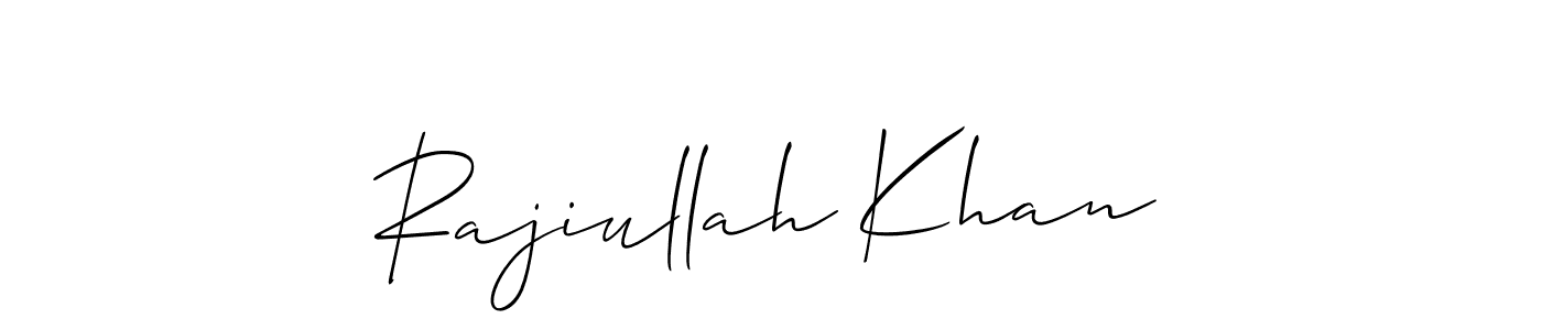 Similarly Allison_Script is the best handwritten signature design. Signature creator online .You can use it as an online autograph creator for name Rajiullah Khan. Rajiullah Khan signature style 2 images and pictures png