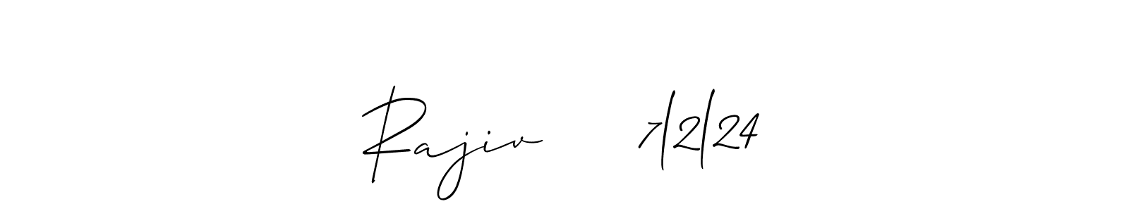 Best and Professional Signature Style for Rajiv     7l2l24. Allison_Script Best Signature Style Collection. Rajiv     7l2l24 signature style 2 images and pictures png