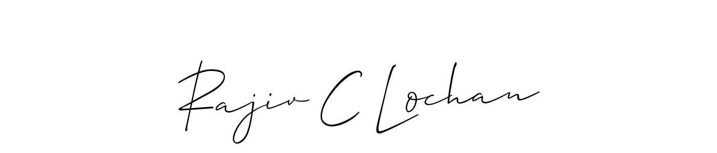 Similarly Allison_Script is the best handwritten signature design. Signature creator online .You can use it as an online autograph creator for name Rajiv C Lochan. Rajiv C Lochan signature style 2 images and pictures png