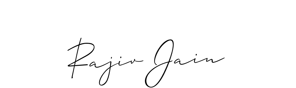 Create a beautiful signature design for name Rajiv Jain. With this signature (Allison_Script) fonts, you can make a handwritten signature for free. Rajiv Jain signature style 2 images and pictures png