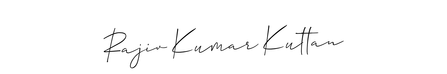 Create a beautiful signature design for name Rajiv Kumar Kuttan. With this signature (Allison_Script) fonts, you can make a handwritten signature for free. Rajiv Kumar Kuttan signature style 2 images and pictures png