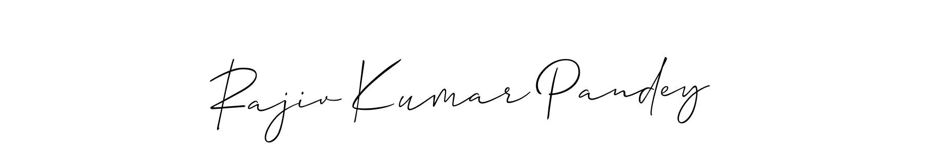 This is the best signature style for the Rajiv Kumar Pandey name. Also you like these signature font (Allison_Script). Mix name signature. Rajiv Kumar Pandey signature style 2 images and pictures png