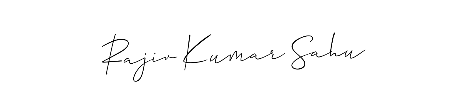 Also we have Rajiv Kumar Sahu name is the best signature style. Create professional handwritten signature collection using Allison_Script autograph style. Rajiv Kumar Sahu signature style 2 images and pictures png