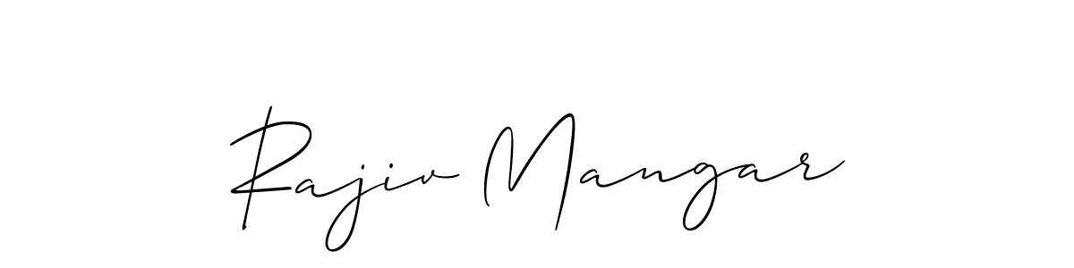 Also we have Rajiv Mangar name is the best signature style. Create professional handwritten signature collection using Allison_Script autograph style. Rajiv Mangar signature style 2 images and pictures png