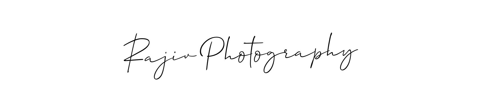 Make a beautiful signature design for name Rajiv Photography. With this signature (Allison_Script) style, you can create a handwritten signature for free. Rajiv Photography signature style 2 images and pictures png