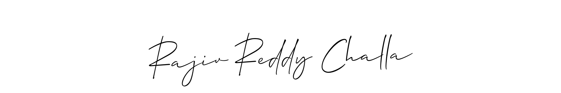 Create a beautiful signature design for name Rajiv Reddy Challa. With this signature (Allison_Script) fonts, you can make a handwritten signature for free. Rajiv Reddy Challa signature style 2 images and pictures png