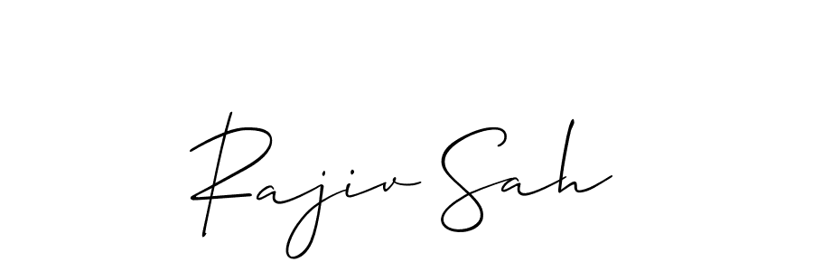 It looks lik you need a new signature style for name Rajiv Sah. Design unique handwritten (Allison_Script) signature with our free signature maker in just a few clicks. Rajiv Sah signature style 2 images and pictures png