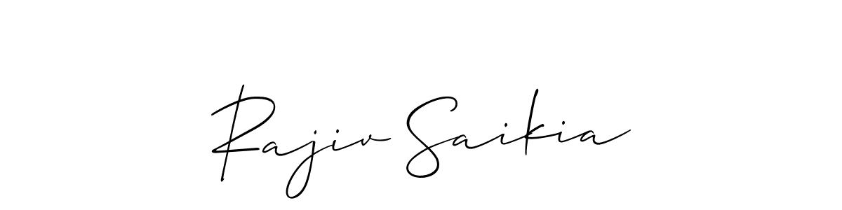 The best way (Allison_Script) to make a short signature is to pick only two or three words in your name. The name Rajiv Saikia include a total of six letters. For converting this name. Rajiv Saikia signature style 2 images and pictures png