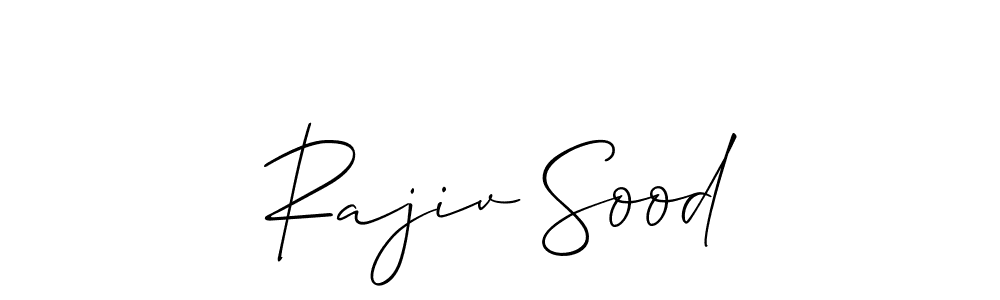 if you are searching for the best signature style for your name Rajiv Sood. so please give up your signature search. here we have designed multiple signature styles  using Allison_Script. Rajiv Sood signature style 2 images and pictures png