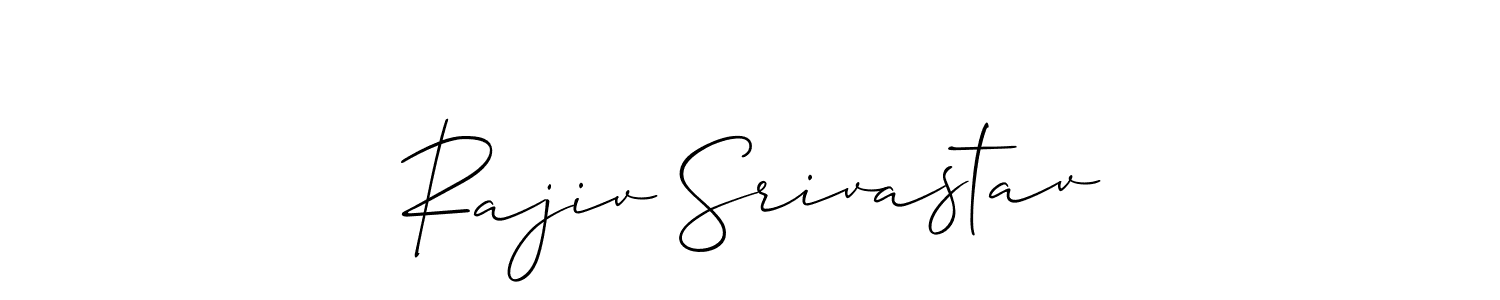 You should practise on your own different ways (Allison_Script) to write your name (Rajiv Srivastav) in signature. don't let someone else do it for you. Rajiv Srivastav signature style 2 images and pictures png