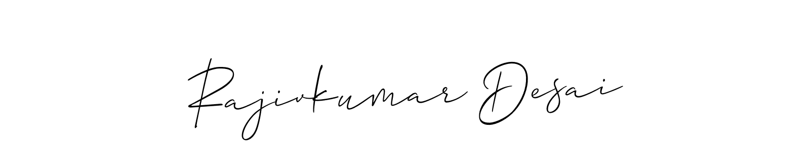 Also we have Rajivkumar Desai name is the best signature style. Create professional handwritten signature collection using Allison_Script autograph style. Rajivkumar Desai signature style 2 images and pictures png
