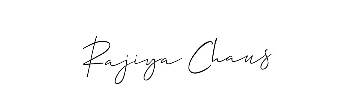 Create a beautiful signature design for name Rajiya Chaus. With this signature (Allison_Script) fonts, you can make a handwritten signature for free. Rajiya Chaus signature style 2 images and pictures png