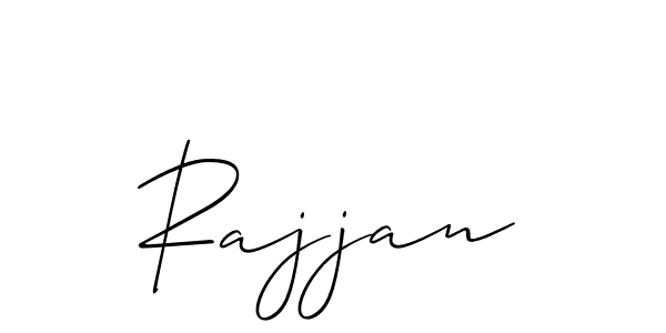 How to make Rajjan name signature. Use Allison_Script style for creating short signs online. This is the latest handwritten sign. Rajjan signature style 2 images and pictures png