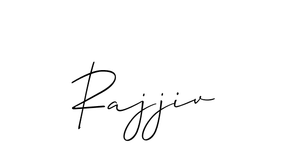 The best way (Allison_Script) to make a short signature is to pick only two or three words in your name. The name Rajjiv include a total of six letters. For converting this name. Rajjiv signature style 2 images and pictures png