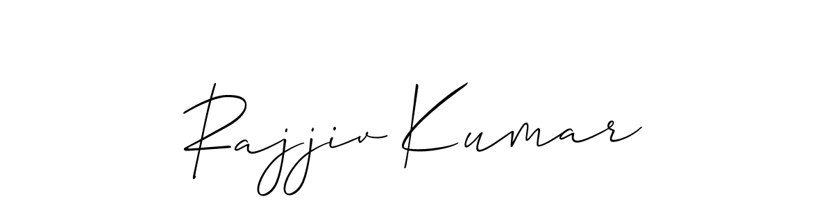 This is the best signature style for the Rajjiv Kumar name. Also you like these signature font (Allison_Script). Mix name signature. Rajjiv Kumar signature style 2 images and pictures png