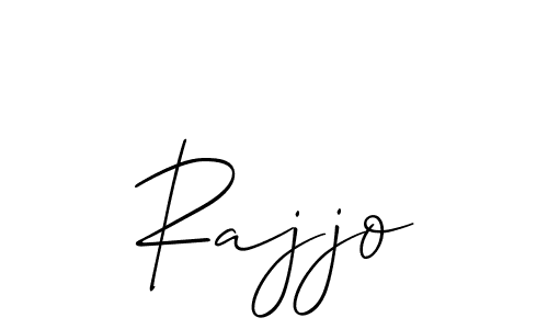 Allison_Script is a professional signature style that is perfect for those who want to add a touch of class to their signature. It is also a great choice for those who want to make their signature more unique. Get Rajjo name to fancy signature for free. Rajjo signature style 2 images and pictures png