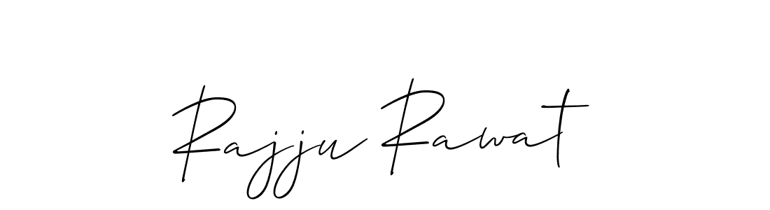 Allison_Script is a professional signature style that is perfect for those who want to add a touch of class to their signature. It is also a great choice for those who want to make their signature more unique. Get Rajju Rawat name to fancy signature for free. Rajju Rawat signature style 2 images and pictures png