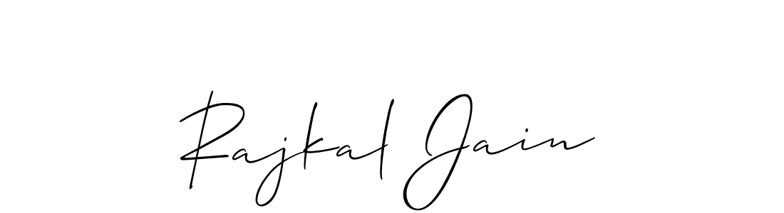 How to make Rajkal Jain signature? Allison_Script is a professional autograph style. Create handwritten signature for Rajkal Jain name. Rajkal Jain signature style 2 images and pictures png