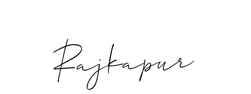 Create a beautiful signature design for name Rajkapur. With this signature (Allison_Script) fonts, you can make a handwritten signature for free. Rajkapur signature style 2 images and pictures png