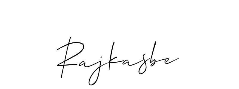 Design your own signature with our free online signature maker. With this signature software, you can create a handwritten (Allison_Script) signature for name Rajkasbe. Rajkasbe signature style 2 images and pictures png