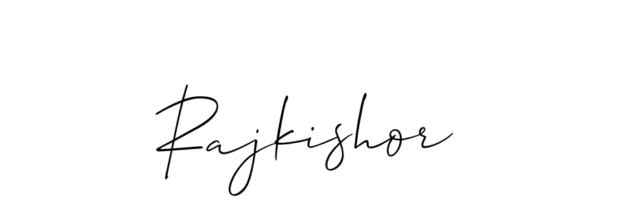 Also You can easily find your signature by using the search form. We will create Rajkishor name handwritten signature images for you free of cost using Allison_Script sign style. Rajkishor signature style 2 images and pictures png