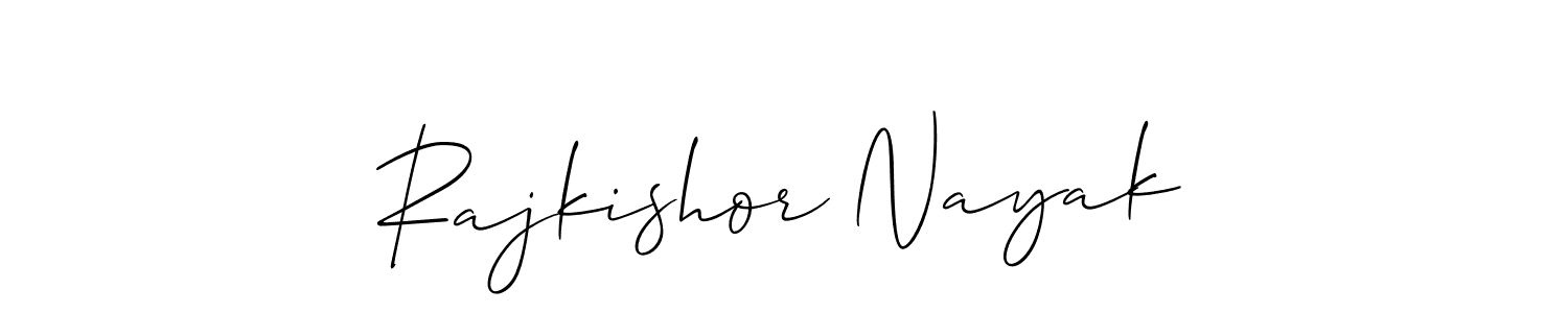 Similarly Allison_Script is the best handwritten signature design. Signature creator online .You can use it as an online autograph creator for name Rajkishor Nayak. Rajkishor Nayak signature style 2 images and pictures png