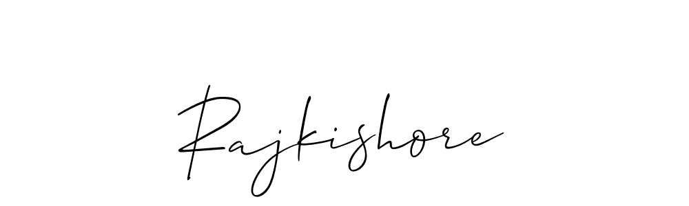 Make a beautiful signature design for name Rajkishore. With this signature (Allison_Script) style, you can create a handwritten signature for free. Rajkishore signature style 2 images and pictures png