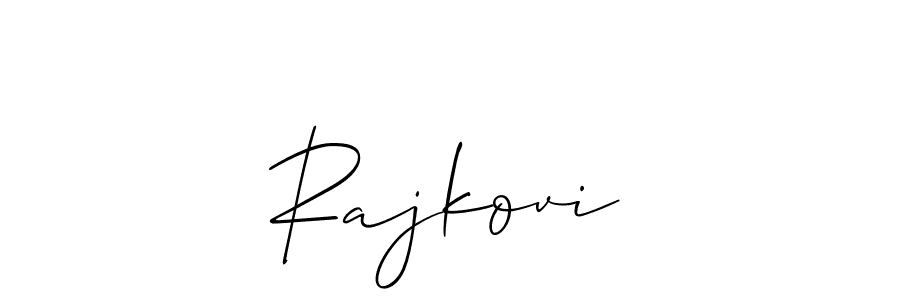 You should practise on your own different ways (Allison_Script) to write your name (Rajkoviћ) in signature. don't let someone else do it for you. Rajkoviћ signature style 2 images and pictures png