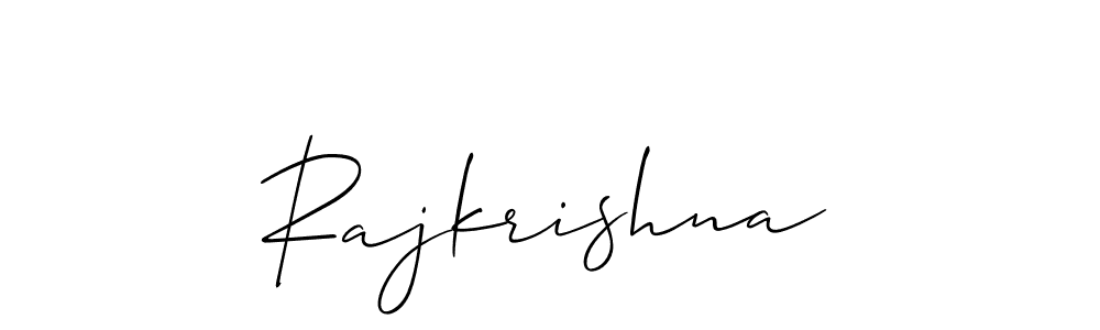 How to Draw Rajkrishna signature style? Allison_Script is a latest design signature styles for name Rajkrishna. Rajkrishna signature style 2 images and pictures png