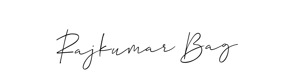 How to make Rajkumar Bag signature? Allison_Script is a professional autograph style. Create handwritten signature for Rajkumar Bag name. Rajkumar Bag signature style 2 images and pictures png